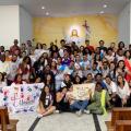 No domingo, dia 1º, o Setor Juventude do Setor Perus reuniu 71 jovens das paróquias do setor 5º encontrão setorial, realizado na Paróquia São José - Crédito: Regina Bertolini