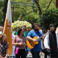 Na manhã do sábado, 12, a Paróquia Santo Antônio da Barra Funda promoveu um dia de Louvor a Nossa Senhora Aparecida, com procissão pelas ruas do bairro e missa - Crédito Paroquial