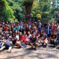 No sábado, 26, a Comunidade Católica Shalom, instalada no Parque Taipas, na Região Brasilândia, organizou uma trilha com quase 120 jovens no Pico do Jaraguá - Crédito: Luana Barbosa